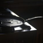 a frying pan sitting on top of a stove